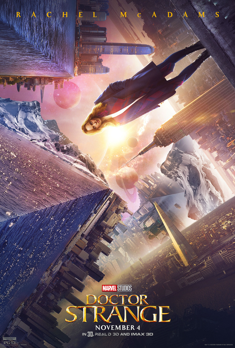Illustration for article titled These Six New Doctor Strange Posters Will Have You Head Over Heels (or Vice Versa)